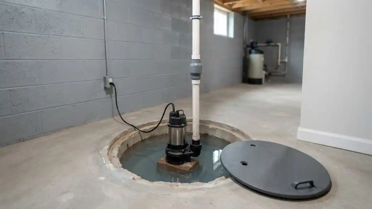 Sump pump basin inspection