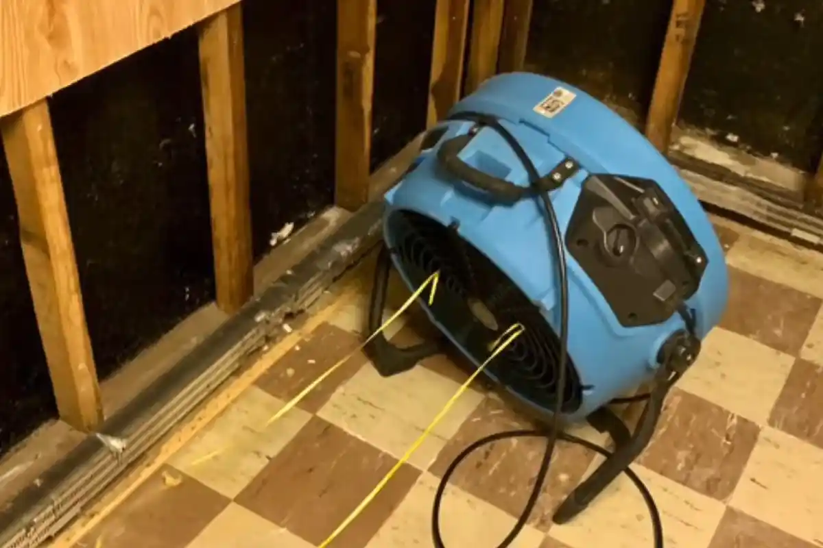 Water mitigation equipment set up in Parker, CO